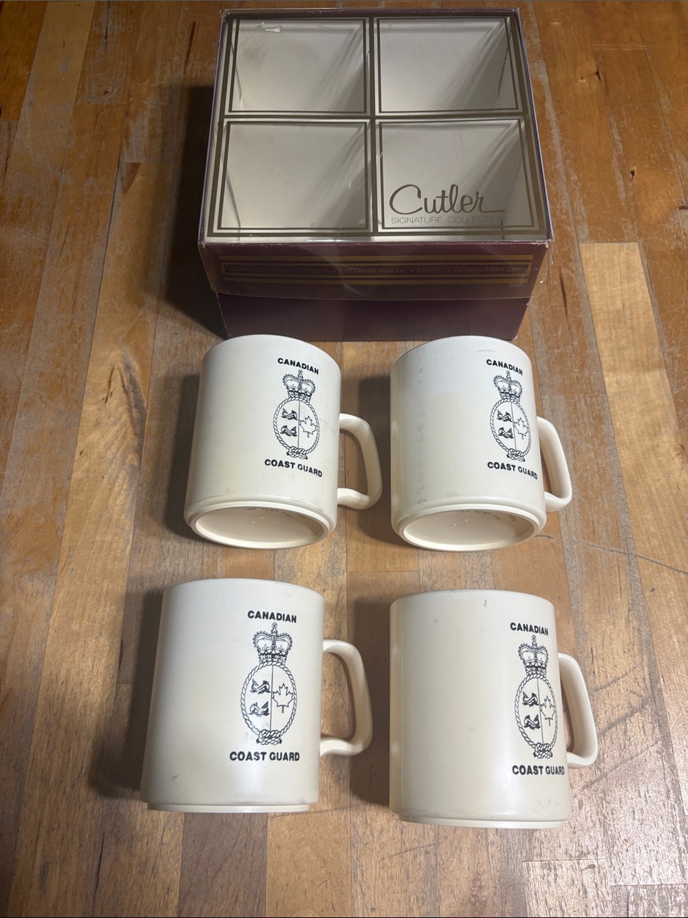 Canadian Coast Guard Vintage PlasticMug Set - 4 Pack